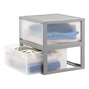 Cajones de Almacenamiento Grandes de Plástico, 47 Qt, Contenedores Apilables para Debajo de la Cama, Modulares, Paquete de 2 - Product Image 3