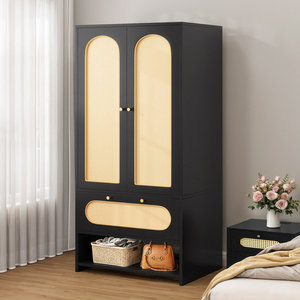 Isla Hogar™Armario de ratán Elegante armario de estilo natural para uso doméstico - Product Image 1