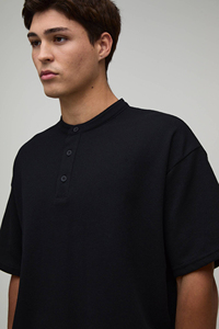 Men's Black Cotton Crew Neck <b>T</b>-<b>Shirt</b> Set Casual Summer Solid Color Breathable Oversized Drop Shoulder <b>shirt</b> Set Streetwear - Product Image 4
