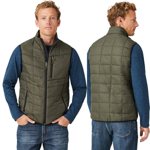 Gilet matelassé personnalisé avec logo, veste d'équitation, vêtements d'hiver décontractés, vêtements d'extérieur, gilet rembourré, vestes matelassées pour hommes - Product Image 1