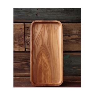Bandeja de Madera Hecha a Mano, Bandeja de Servicio Natural para Café, Té, Desayuno, Mesa de Comedor, Cocina, Hogar y Servicio de Hostelería - Product Image 2