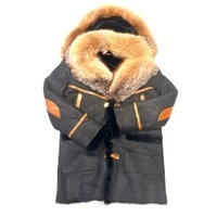 Premium Leather <b>Shearling</b> <b>Jacket</b> for <b>Men</b> Genuine Fur Winter Aviator Coat Stylish Durable Warm Outerwear Fashion - Product Image 1
