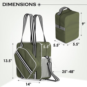 Sacs de pickleball légers avec impression de logo, sacs de pickleball imperméables, sacs de pickleball à faible MOQ - Product Image 4
