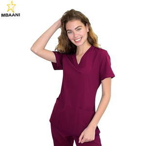 <b>Scrubs</b> for Women - 4 Pocket V-Neck <b>Scrub</b> <b>Top</b>, Stretch Fabric, Easy Care Uniforms - Product Image 1