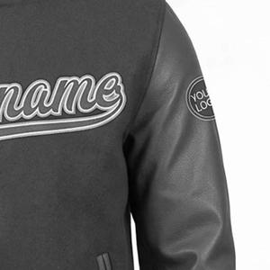 2026 Spring <b>Letter</b> Chenille Patches Embroidery Puffer Varsity Bomber <b>Jacket</b> College Plus Size Baseball OEM - Product Image 5