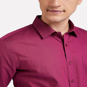 2023 décontracté hommes chemise solide chemises 100% coton respirant à manches longues chemises pour hommes accepter OEM - Product Image 2