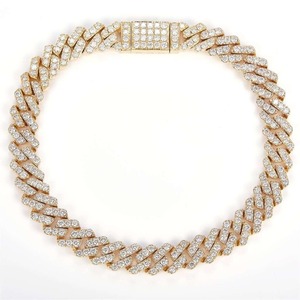 Unisex Iced Out Square Cuban Link Bracelet Moissanite Rhodium Plated 925 Silver Hip Hop Luxury Wedding Engagement <b>Gift</b> Jewelry - Product Image 1