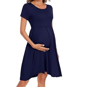 Robes de maternité confortables en gros pour femmes enceintes – Tenues de grossesse élégantes, décontractées et habillées, respirantes - Product Image 1