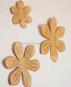 Juego de decoración de pared de ratán hecho a mano al por mayor, ligero, respetuoso con el medio ambiente, duradero, acento decorativo, proveedor de Vietnam - Product Image 6