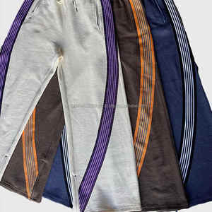 Pantalon de survêtement formel pour homme en molleton gaufré 100 % coton, qualité supérieure, avec cordon de serrage central et technique de broderie, fabrication OEM - Product Image 3