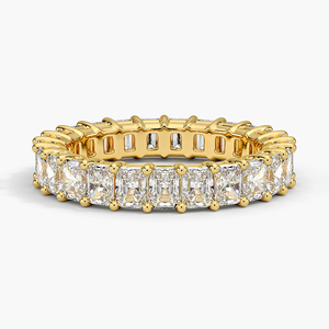 Anillo de Diamantes con Corte Radiante y Engaste Completo de Diamantes - Product Image 2