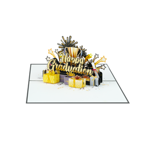 Tarjeta de Felicitación 3D Pop-Up de Graduación, Hecha a Mano, con Temática de Celebración, Tarjeta de Regalo de Felicitación, Suministro al por Mayor - Product Image 5
