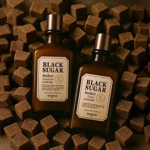 SKINFOOD Men's Black Sugar Perfect Toner 2X 180ml Producto para el cuidado de la piel de buena calidad - Product Image 1