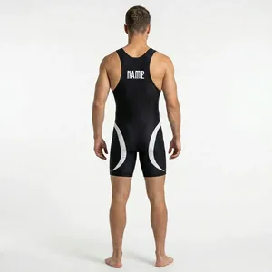Combinaison de lutte personnalisée unisexe, uniforme de lutte classique personnalisé pour enfants, hommes et femmes, respirant, extensible, adapté à l'entraînement - Product Image 2
