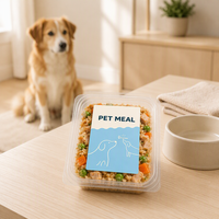 Étiquettes personnalisées pour aliments pour animaux de compagnie - Rouleaux d'autocollants en vinyle imperméables pour l'emballage des repas d'animaux