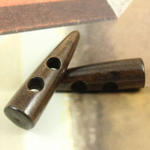 Handmade Polished Natural Horn <b>Toggles</b> with Rhinestone Decoration Craft <b>Buttons</b> for Outerwear Designer Clothing - Product Image 1