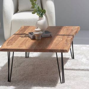 Table basse Vandana Zenova en acacia foncé avec pieds en forme d'épingles à cheveux pour un décor moderne - Product Image 5