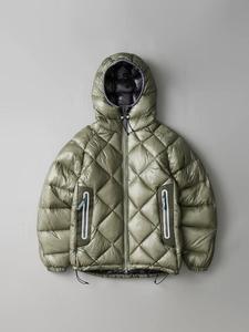 OEM Wholesale Customization Diamond Down Hoodie Functional Outdoor Ultra-<b>Light</b> Down <b>Jacket</b> - Product Image 1