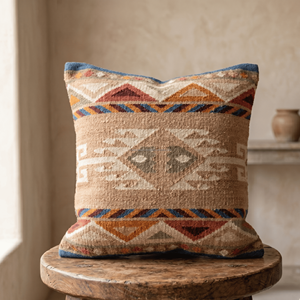 Handloomed Kilim Cushion Rustic Home Decor 18x18 Nomadic Patterns Traditional Kilim Sofa <b>Pillow</b> Covers with Zipper - Product Image 2
