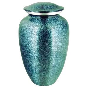 Satin Finish Aluminum Urn for Human Ashes Adult Size - Soft Sheen Metal Cremation Urn-<b>Memorial</b> <b>Vase</b> for Funeral Service - Product Image 3
