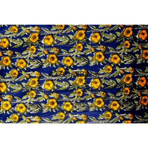 Tissu en coton 100% tissé, imprimé au bloc, écologique, respirant, séchage rapide, léger, style croisé, pour vêtements, du Rajasthan - Product Image 6