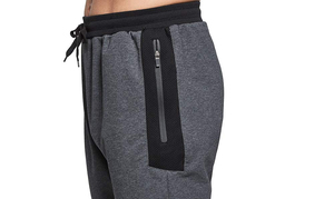 Pantalon de jogging tricoté personnalisé pour homme, en coton premium, décontracté, avec chevilles élastiques, grande taille, fermeture à cordon, coupe droite - Product Image 3