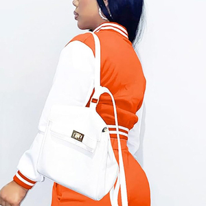 Chaqueta para hombre, estilo varsity, corta, estilo bomber, estilo letterman, corte ajustado, informal, a la moda, para invierno. - Product Image 5