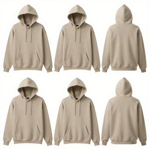 Sudadera Personalizada con Cuello Redondo, 100% Algodón, Talla Grande, Diseño Sólido, Estampado Personalizado, Sudadera Ecológica de Felpa, Estilo Urbano - Product Image 2