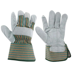 Gants de travail en cuir de vachette pleine fleur, double paume, résistants à la chaleur, durables, antidérapants, pour la construction industrielle - Vente chaude - Product Image 2