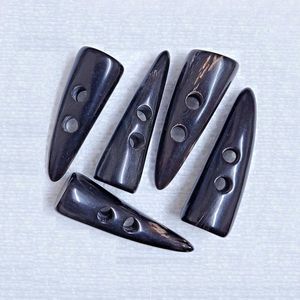Boutons à bascule en corne de buffle faits à la main, forme naturelle, polis, rustiques, pour décoration intérieure, écologiques, vintage, classiques AZ - Product Image 5