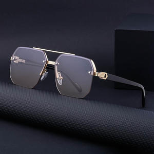 Luxury wholesale fashion design half frame UV resistant sunshade fishing <b>sunglasses</b> for men and women <b>sunglasses</b> - Product Image 1