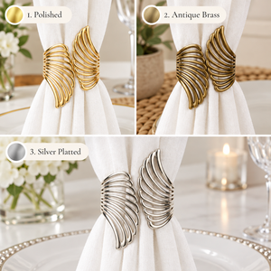 Premium Gold Metal Leaf Pair <b>Curtain</b> Tieback for Luxury Living Room Bedroom Hotel Window Decor Wholesale Supplier - Product Image 4