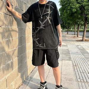 Nouveauté 2026 – T-shirts décontractés vintage à col rond et manches courtes, séchage rapide, respirants, coupe oversize, style streetwear, délavés à l'acide, pour hommes et femmes - Product Image 2