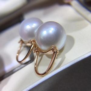 Boucles d'oreilles pendantes en verre bleu Akoya véritable de 7-8 mm, origine Japon, cultivées en eau de mer, légères imperfections invisibles incluses - Product Image 4