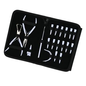 Salon Grade Hair Extension <b>Tools</b> Set Micro Bead Crimper Remover Plier Hair Pull Loop <b>Tool</b> <b>Clips</b> Ring Divider Swing Needles - Product Image 1