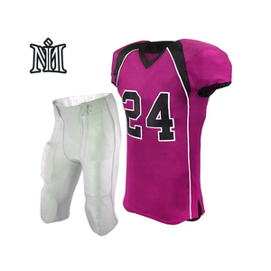 Maillot de football américain professionnel personnalisé - Léger, 100% polyester, manches courtes, maillot de jeu d'équipe - Product Image 6