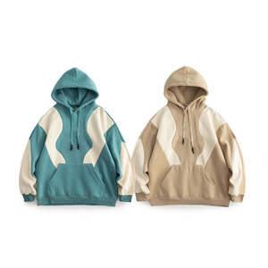 Hoodie Premium Color Block en Coton Molletonné, Coupe Couture, Style Streetwear, Personnalisable, Fabricant OEM de Vêtements en Gros - Product Image 4