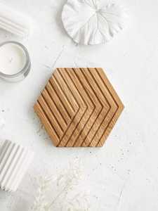 Eco-Friendly Wooden Mats with Cork Surface Round Shape Modern Design <b>for</b> Table Protection and <b>Drink</b> Protection - Product Image 4