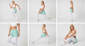 Leggings de compression pour femme à porter sous un short, pour la gym, le yoga et le fitness, couche de base écologique, double couche - Product Image 5