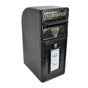 Event Supplies VR Post <b>Box</b> Black Coated Handmade Letter <b>Box</b> For Garden Farmhouse Wall Mount Mailbox With <b>Lock</b> - Product Image 4