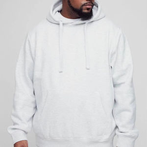 Ensemble de survêtement 2 pièces pour homme en molleton de coton épais grande taille avec imprimé en relief sur toute la surface, comprenant un sweat à capuche et un pantalon de survêtement - Product Image 1