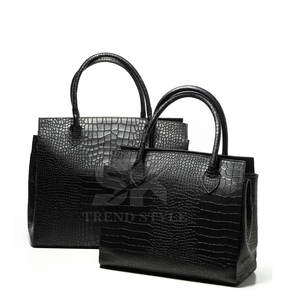 Bolso de Mano de Cuero Vacuno con Grabado de Cocodrilo, Directo de Fábrica, Bolso Bandolera de Moda para Mujer con Correa Ajustable - Product Image 6