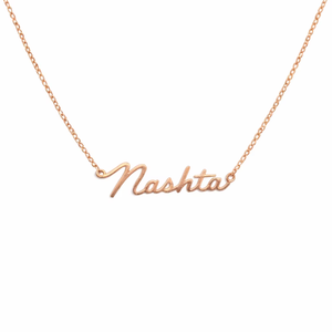 Collier personnalisé tendance en or massif plaqué or 18 carats avec nom et initiale, cadeau de fiançailles ou de mariage pour femme, style décontracté - Product Image 1