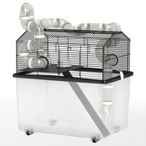 Gabbia di Lusso in Acciaio Inossidabile per Animali Domestici con Motivo Personalizzato per Razze Piccole, Medie e Grandi per Allevamento e Alloggio Interno - Product Image 2