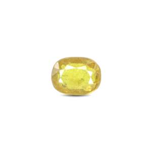 Premium Yellow Sapphire Loose Gemstone 3 Carat Oval Cut for Fine Jewelry - Product Image 1