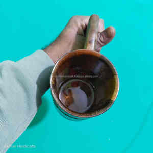 Taza de Madera de Mango Natural Hecha a Mano, Taza Rústica para Té y Café, Vajilla de Madera Duradera a un Precio Accesible - Product Image 3
