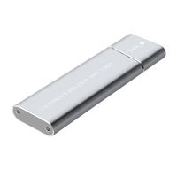 Casing Eksternal Portabel Tipe C M.2 Metal untuk SSD NVME NGFF M2