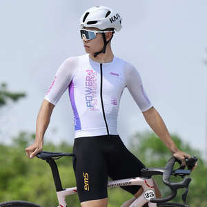Maillot de cyclisme unisexe respirant 100 % polyester, coupe ajustée, grandes tailles, imprimé personnalisé, vêtements de sport d'été, prix de gros - Product Image 4