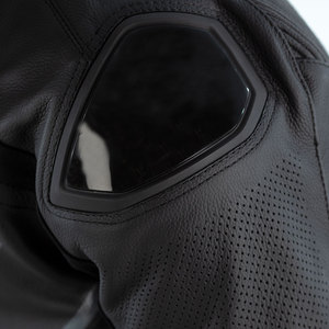 <b>Men's</b> Genuine Leather Motorcycle <b>Jacket</b> with Armor Protection Perforated Sports Racing Biker <b>Jacket</b> - Product Image 4