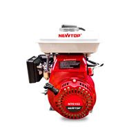 Moteur à essence 4 temps 98cc 152F 1,8KW 2,5hp à démarrage par lanceur, anti-vibration, couple élevé pour pompe à eau, débroussailleuse, karting